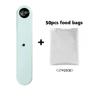 Best Food Vacuum Sealer 220V Automatic Commercial Homes Food Vacuum Sealer Packaging Machine Include 10Pcs Bags Tool Kitchen