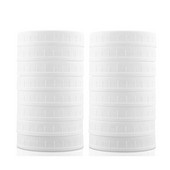 Pachete de 16 capace pentru borcane Mason cu gură largă, capace de depozitare din plastic pentru borcane de conserve, suprafață rezistentă la scurgeri și la zgârieturi