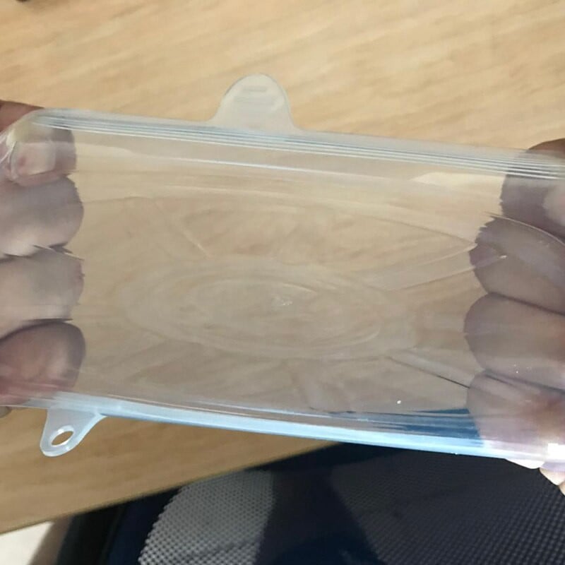 12 buc. Capac elastic din silicon Capac universal Capac castron din silicon Capac oala din silicon Capac pentru conservarea alimentelor Capac cuptor cu microunde