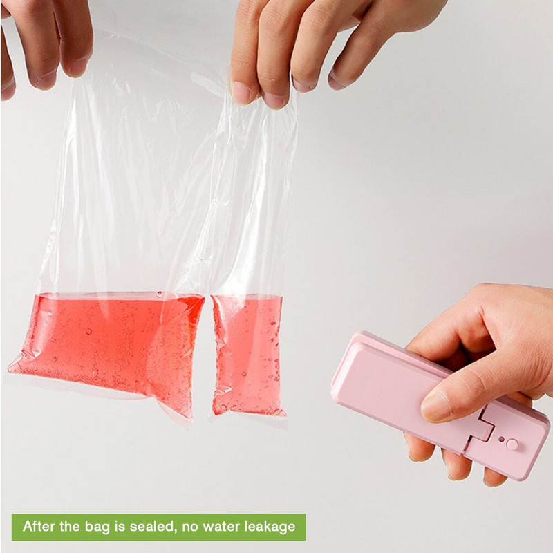 Mini tepelný uzatvárací stroj na balenie, uzatváracie vrecká, vákuový tepelný uzatvárací stroj na plastové vrecká, skladovanie potravín, balenie, kuchynské príslušenstvo