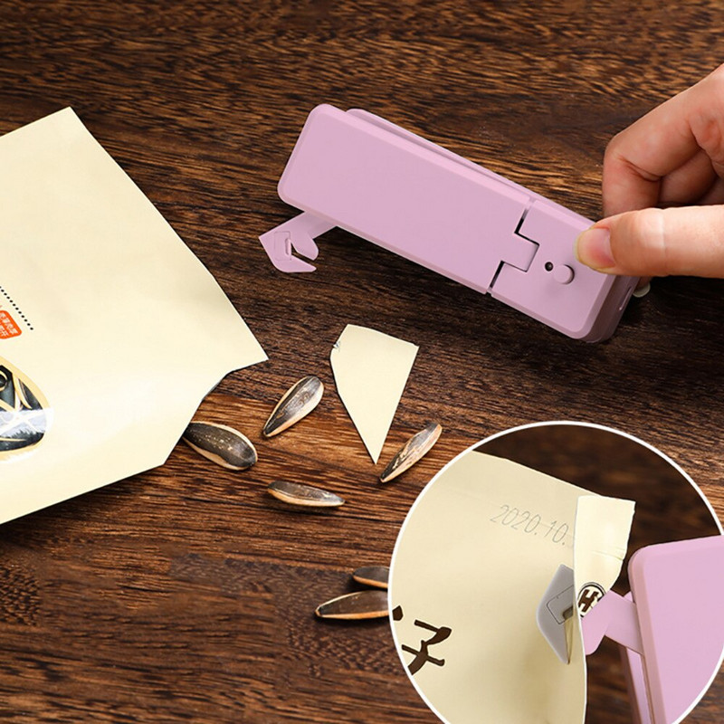 Mini maišelio sandariklis USB įkraunamas nešiojamas rankinis maistas vakuuminis karštas maisto pakavimas maisto sandarikliai Prietaisas Užkandžiai Daržovės