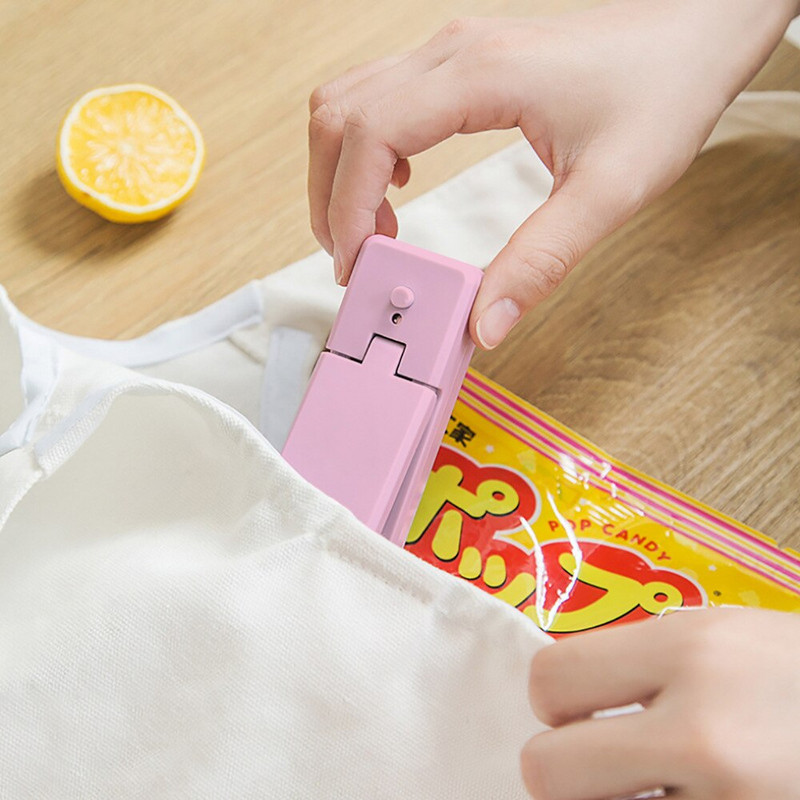 Mini maišelio sandariklis USB įkraunamas nešiojamas rankinis maistas vakuuminis karštas maisto pakavimas maisto sandarikliai Prietaisas Užkandžiai Daržovės