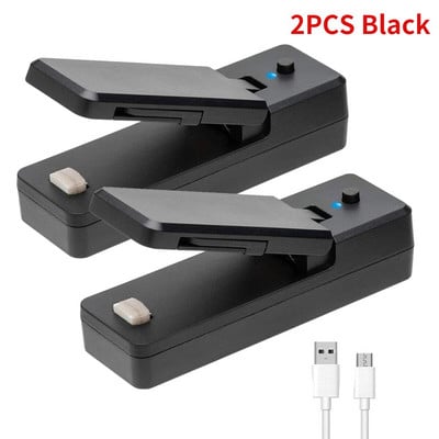 2/1 ks 2 v 1 USB nabíjateľná mini uzatvárateľná fólia na vrecká, vákuové uzatvárateľné fólie, prenosná uzatvárateľná fólia na občerstvenie, klip na vrecko na plastové vrecko, skladovanie potravín