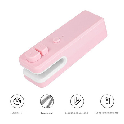 Mini zatvarač vrećica Prijenosni uređaji za toplinsko spajanje USB punjivi uređaji za vakuumiranje grickalica Rezač za pohranu plastičnih vrećica Uređaj za pakiranje hrane