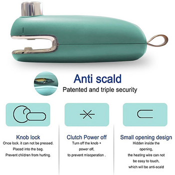 Φορητό Mini USB Charging Pressure Sealing Machine Snack Plastic Bag Sealer