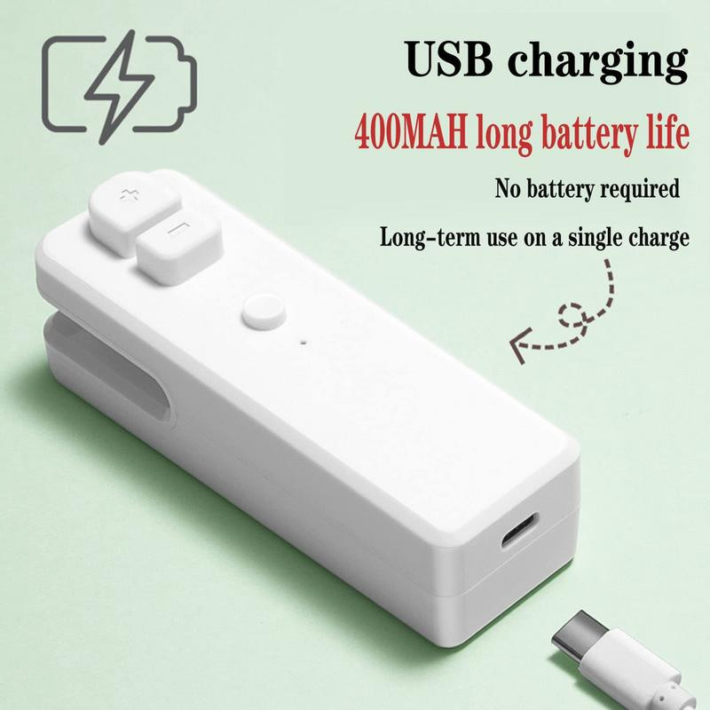 Tepelná tesniaca jednotka s rezačkou, nabíjateľná USB tepelná tesniaca jednotka s rezačkou, nabíjateľná USB prenosná rýchla kuchynská tesniaca jednotka 2 v 1
