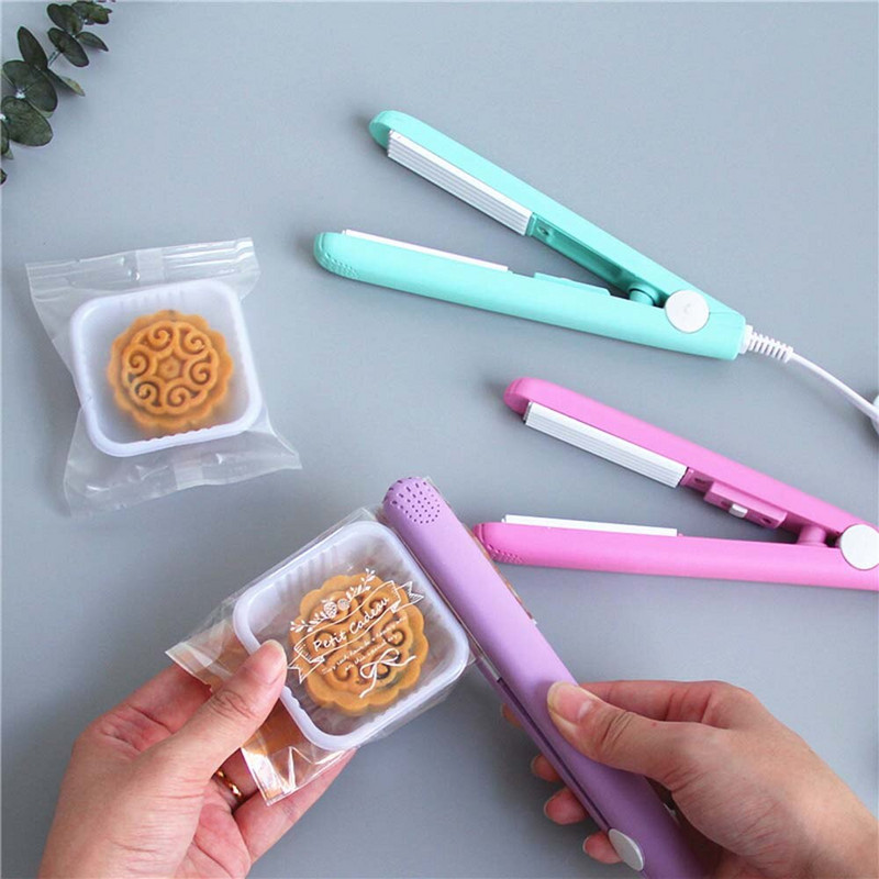 Mini prenosný tepelný zvárací stroj, tesnenie, balenie plastových potravín, vákuový zvárací stroj, ručný domáci klip na vrecká, tesniaci stroj, domáce spotrebiče