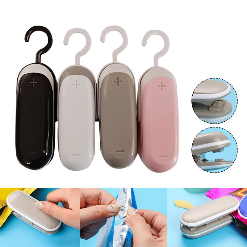 Prenosný kuchynský gadget na uzatváranie potravinových vreciek s mini tepelným uzatváraním pre domáce použitie