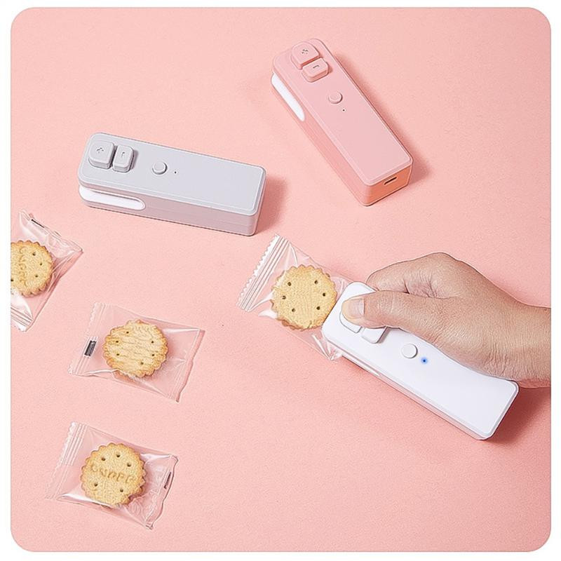 Dispozitiv portabil de etanșare cu căldură pentru pungi Mini mașină de etanșare Dispozitiv de etanșare portabil pentru saci de alimente Dispozitiv de etanșare pentru gustări Agrafe pentru pungi reîncărcabile prin USB Gadget-uri de bucătărie