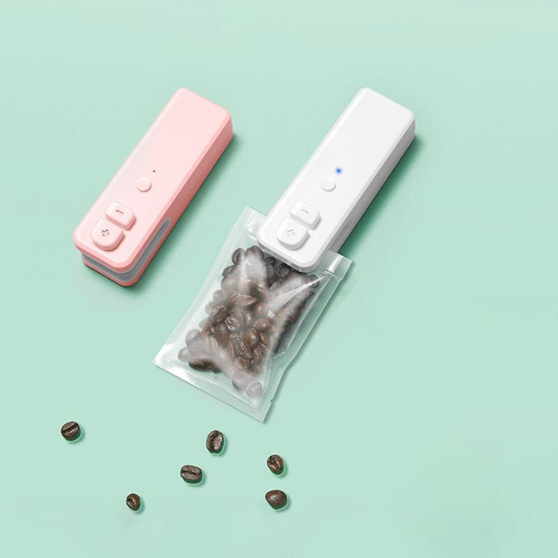 Dispozitiv portabil de etanșare cu căldură pentru pungi Mini mașină de etanșare Dispozitiv de etanșare portabil pentru saci de alimente Dispozitiv de etanșare pentru gustări Agrafe pentru pungi reîncărcabile prin USB Gadget-uri de bucătărie