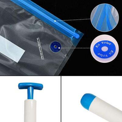 Vákuové balenie Sous Vide, súprava na opakované použitie, vrecká na skladovanie potravín so vzduchovým ventilom a vzduchovou pumpou Work by Handle