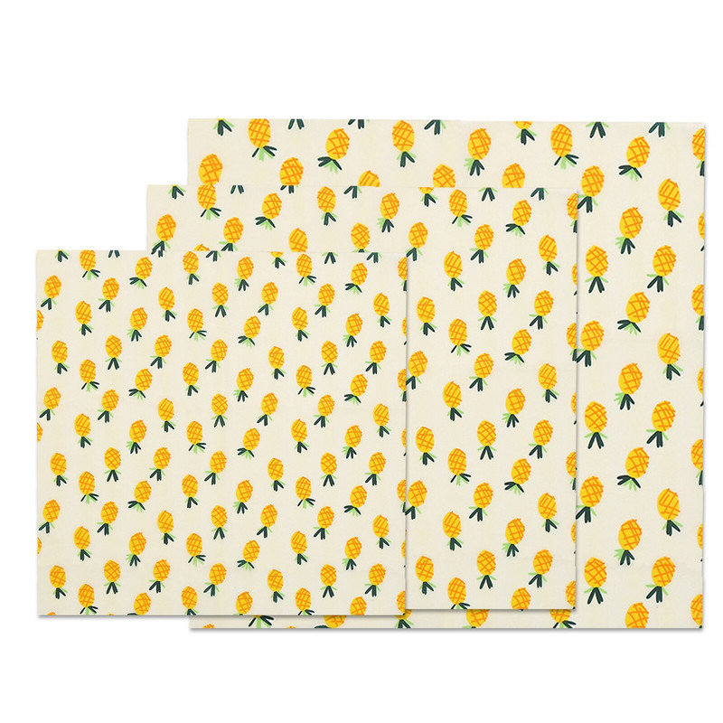 Méhviasz kendő Frissen tartó papír Frissítő kendő Élelmiszer csomagolópapír Természetes újrafelhasználható méhviasz szövet pakolás Szendvicsek, sajtok