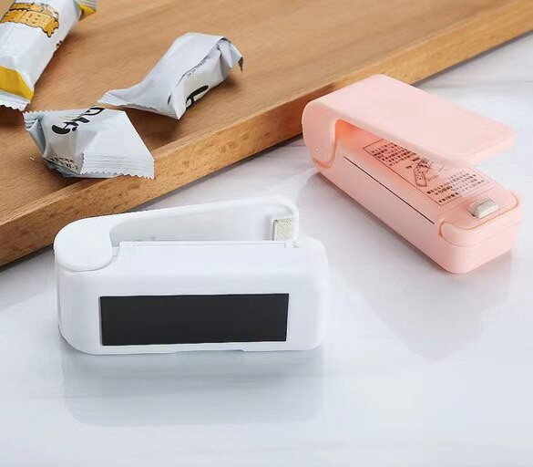 Mini tepelná tesniaca páska pre domácnosť na skladovanie plastových vreciek v kuchyni, jedlo, občerstvenie, ovocie a zelenina