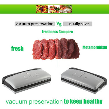 Fresh World Automatic Electric Vacuum Sealer with Starter Kit Machine Packaging for Bag Resealer Food Saver Εξοπλισμός κουζίνας