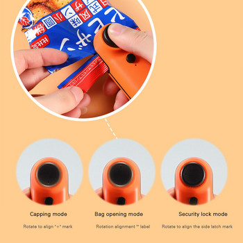 Μίνι στεγανωτικό με πίεση χεριού Φορητό USB επαναφορτιζόμενη θερμική τσάντα σνακ Sealer Τσάντα σνακ τροφίμων Εργαλείο σφράγισης θερμότητας στεγανωτικό κενού E2S