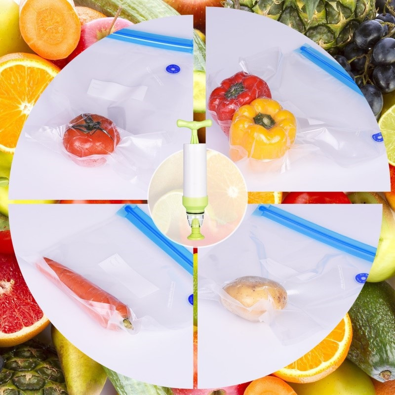 Sous Vide vrecká, opakovane použiteľné vákuové balenie bez BPA pre prácu s pumpou
