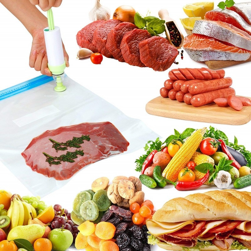 Sous Vide vrecká, opakovane použiteľné vákuové balenie bez BPA pre prácu s pumpou