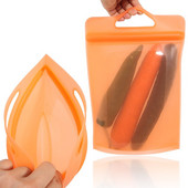 1000ml/1800ml/2800ml opakovane použiteľné silikónové vrecko na potraviny, vhodné do mikrovlnnej rúry a chladničky, zapečatené vrecko na ovocie a zeleninu