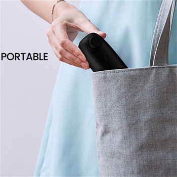 Μαύρο μίνι σφραγιστικό για αποθήκευση τροφίμων USB Sharging Φορητό σφραγιστικό συσκευασίας τροφίμων σνακ Κλιπ τσάντα χειρός Στεγανοποιητικό σκούπας Εργαλεία κουζίνας