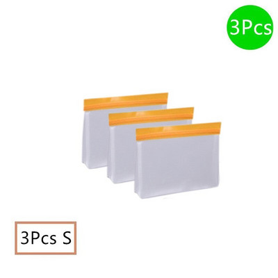 12 bucăți/set Stand Up PEVA Sac de depozitare a alimentelor Upgrade rezistent la scurgeri Top Stand Up Reutilizabil Congelator Sandwich Ziplock Geantă din silicon Dropship