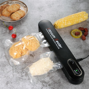 Food Vacuum Sealer Food Packaging Machine Film Sealer Vacuum Packer with 10pcs Food Vacuum Sealer Εργαλεία αποθήκευσης κουζίνας
