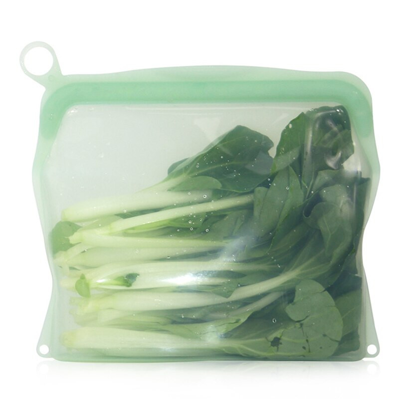 NAUJI Daugkartiniai maisto laikymo maišeliai Neperšlampami Lengvai valomi silikoniniai maisto maišeliai Užkandžių vaisių laikymo vieta virtuvei