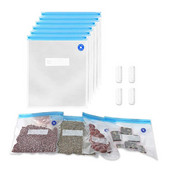 Vakuuminis sandarus laikymo maišelis su užtrauktuku Daugkartinis šaldiklio konteineris Sous Vide Gaminimas ir maistas Laikykite šviežią Organizatorius su sandarinimo spaustukais