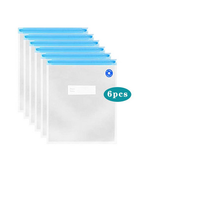 Vakuuminis sandarus laikymo maišelis su užtrauktuku Daugkartinis šaldiklio konteineris Sous Vide Gaminimas ir maistas Laikykite šviežią Organizatorius su sandarinimo spaustukais