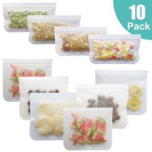 6/12 balení Ziplock opakovane použiteľných vreciek na skladovanie potravín, BPA zadarmo, nepriepustné občerstvovacie vrecká na obed, mrazničku, ovocie, FDA triedy, vrecko na skladovanie potravín