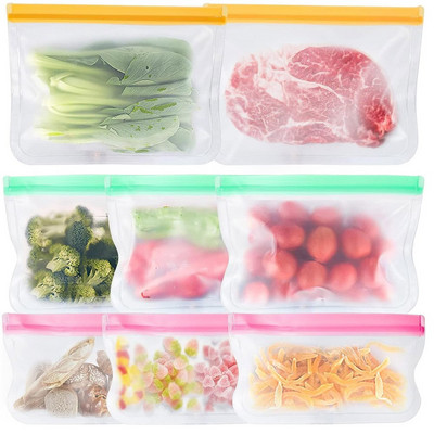 8 KOM VREĆA ZA POHRANU VREĆE ZA PONOVNO UPOTREBLJIVANJE VREĆE ZA HRANU VREĆE ZA SENDVIČ SNACK VREĆA ZA SVEŽE VREĆE ZIP VREĆA VREĆA ZIPLOP Nepropusni spremnici