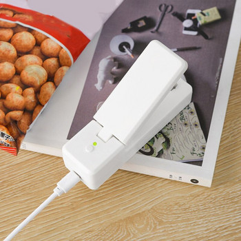 Φορητό φορητό επανασφραγιστικό πλαστικό σφραγιστικό σακουλών για σνακ αποθήκευσης τροφίμων εξοικονόμησης τροφίμων Φρέσκο μηχάνημα σφράγισης USB Φόρτιση