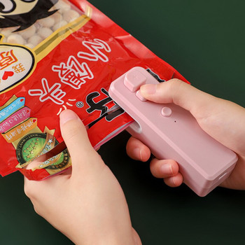 2022 Νέο αναβαθμισμένο μηχάνημα σφράγισης τσάντας φόρτισης USB Φορητή μαγνητική αναρρόφηση σνακ τροφίμων Πλαστική σακούλα σφράγισης γρήγορης στεγανοποίησης ανοιχτής τσάντας