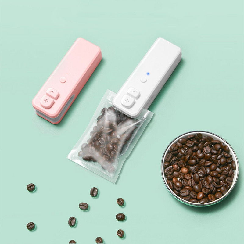 2022 Noua mașină de etanșare a pungilor de încărcare USB îmbunătățită, portabilă cu aspirație magnetică, pentru gustări, pentru pungi de plastic, sigilare rapidă a pungii deschise