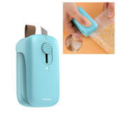 2 u 1 mini rezač za zavarivanje vrećica Ručni uređaji za vakuumsko zavarivanje plastičnih vrećica za pohranu hrane, kopče za vrećice za grickalice Stroj za pakiranje novo