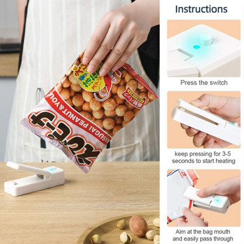 Φόρτιση θερμοκολλητική συσκευή Mini sealer snack sealer home sealer φορητή σφραγιστική
