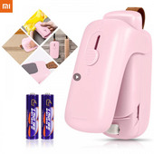 Pungă portabilă Xiaomi Termoizolator Pachet de plastic Pungă de depozitare Mașină de etanșare cu cleme Sigiliu autocolant la îndemână pentru mâncare, gustare, unelte de bucătărie