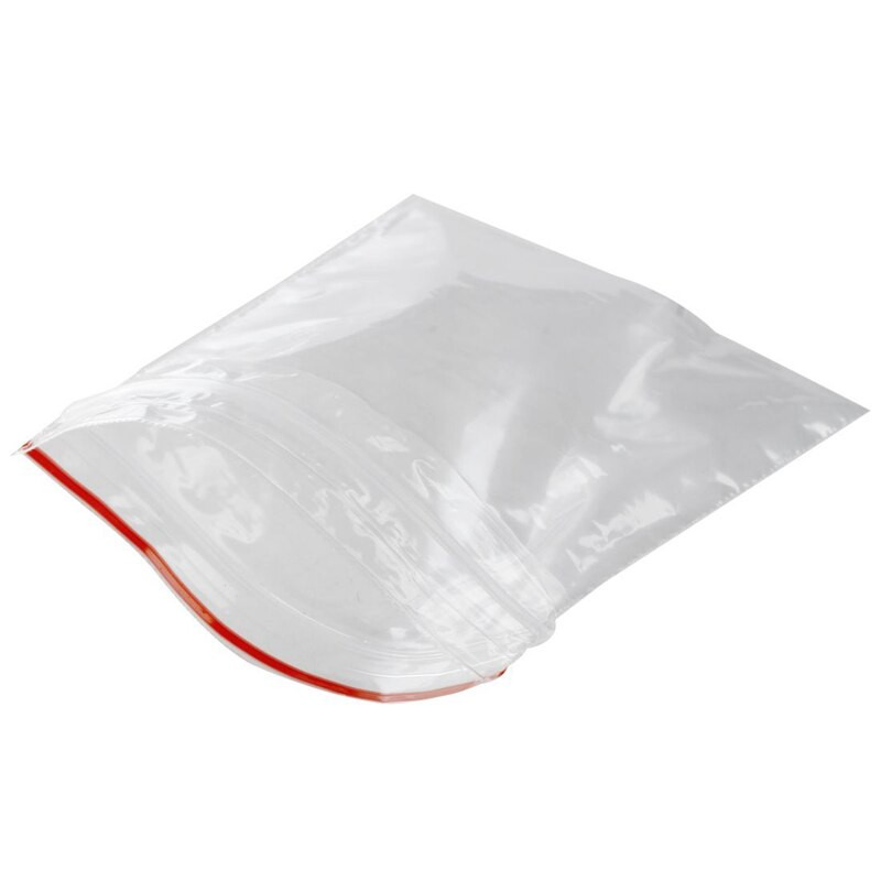 300 ks vrecúško Pochette Transparent En Plastique Fermeture Bag Pochon Pression 5X7cm