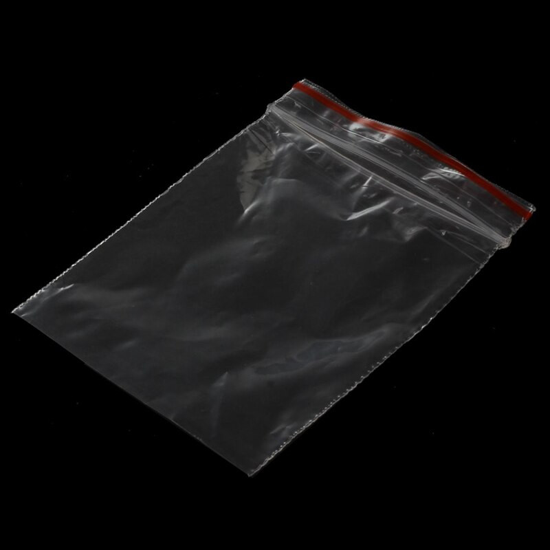 300 ks vrecúško Pochette Transparent En Plastique Fermeture Bag Pochon Pression 5X7cm