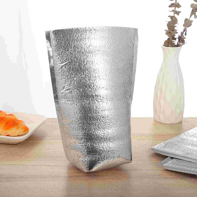 Szigetelt zacskók Táska Thermalsmall Cooler Ebéd Alumínium tasakok Eldobható Piknik Foiltravel Snack Mini Pouch Camping