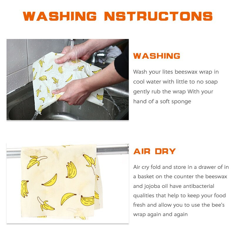 Daugkartinio naudojimo silikono plėvelės sandariklis maistas šviežiai išlaikomas įvynioklis dangtelis, tamprus vakuuminis maisto įvyniojimas, bičių vaško audinys Virtuvės įrankiai