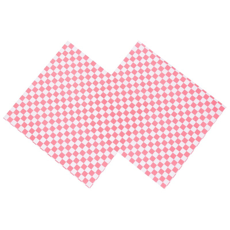100 buc. Hârtii de împachetat pentru alimente, anti-grasime, ambalare pentru burgeri pentru sandwich, roșu și alb.
