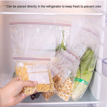 Πλαστικές σακούλες συσκευασίας περιτυλίγματος 1 κουτιού Τσάντα αποθήκευσης τροφίμων Επαναχρησιμοποιήσιμη κατάψυξη Σακούλα σάντουιτς σφράγιση Κουζίνα Ψυγείο Συντήρηση τροφίμων