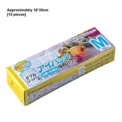 1Box Wrap Plastične vrećice za pakiranje Vreća za pohranu hrane Zamrzivač za višekratnu upotrebu Vreća za zatvaranje sendviča Kuhinjski hladnjak Čuvanje hrane