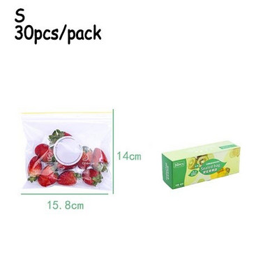 1Box Wrap Plastične vrećice za pakiranje Vreća za pohranu hrane Zamrzivač za višekratnu upotrebu Vreća za zatvaranje sendviča Kuhinjski hladnjak Čuvanje hrane