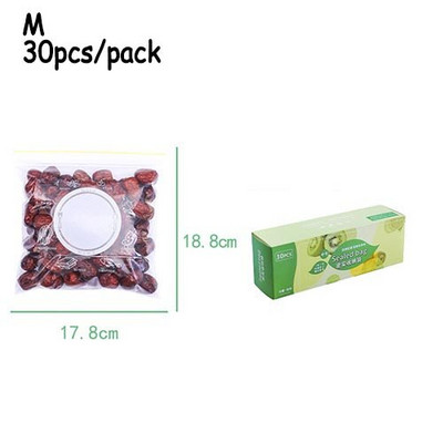 1Box Wrap Plastične vrećice za pakiranje Vreća za pohranu hrane Zamrzivač za višekratnu upotrebu Vreća za zatvaranje sendviča Kuhinjski hladnjak Čuvanje hrane