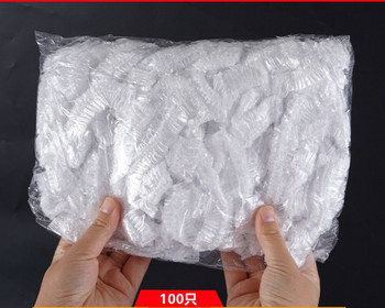 100/200PCS Σετ τσάντα φρεσκάδας μίας χρήσης Υπολείμματα και υπολείμματα φρεσκάδας Κάλυμμα μπολ Ελαστικό στόμα με πλαστικό κάλυμμα