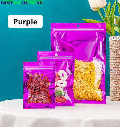 100 komada ravna prozirna prednja plastična viseća vrećica s mogućnošću ponovnog zatvaranja Gumb za grickalice Glava baterije Konopac Vrećice za pakiranje ljepote Nokti