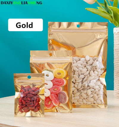 100 komada ravna prozirna prednja plastična viseća vrećica s mogućnošću ponovnog zatvaranja Gumb za grickalice Glava baterije Konopac Vrećice za pakiranje ljepote Nokti