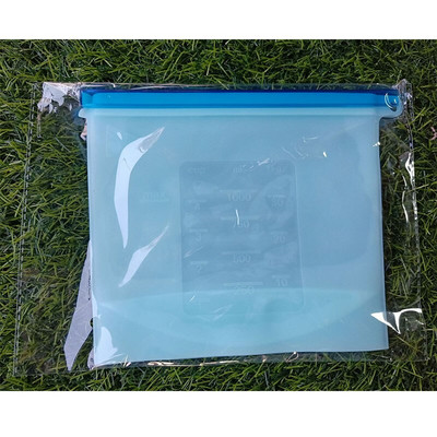 2 ks 1000ml silikónové vrecko na čerstvé potraviny, vákuovo uzavreté nádoby na skladovanie potravín, chladnička, mlieko, ovocie a mäso, organizér, opakovane použiteľné kuchynské náradie