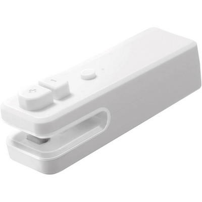 Mini etanșare pentru pungi Dispozitiv de etanșare și tăiere cu vid cu căldură de mână, reglabil 2 în 1, etanșare și tăiere cu căldură, mini etanșare pentru alimente pentru bucătărie